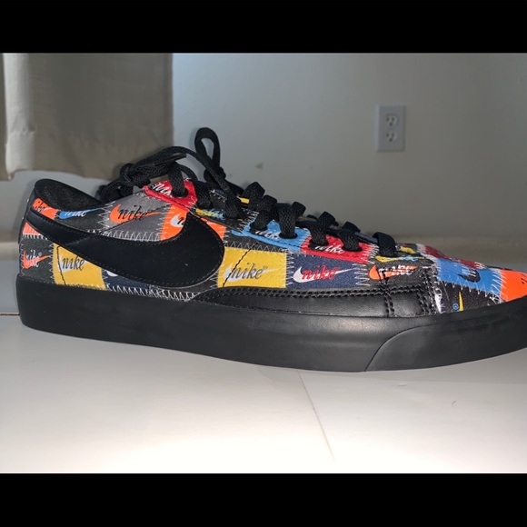 nike blazer low patches